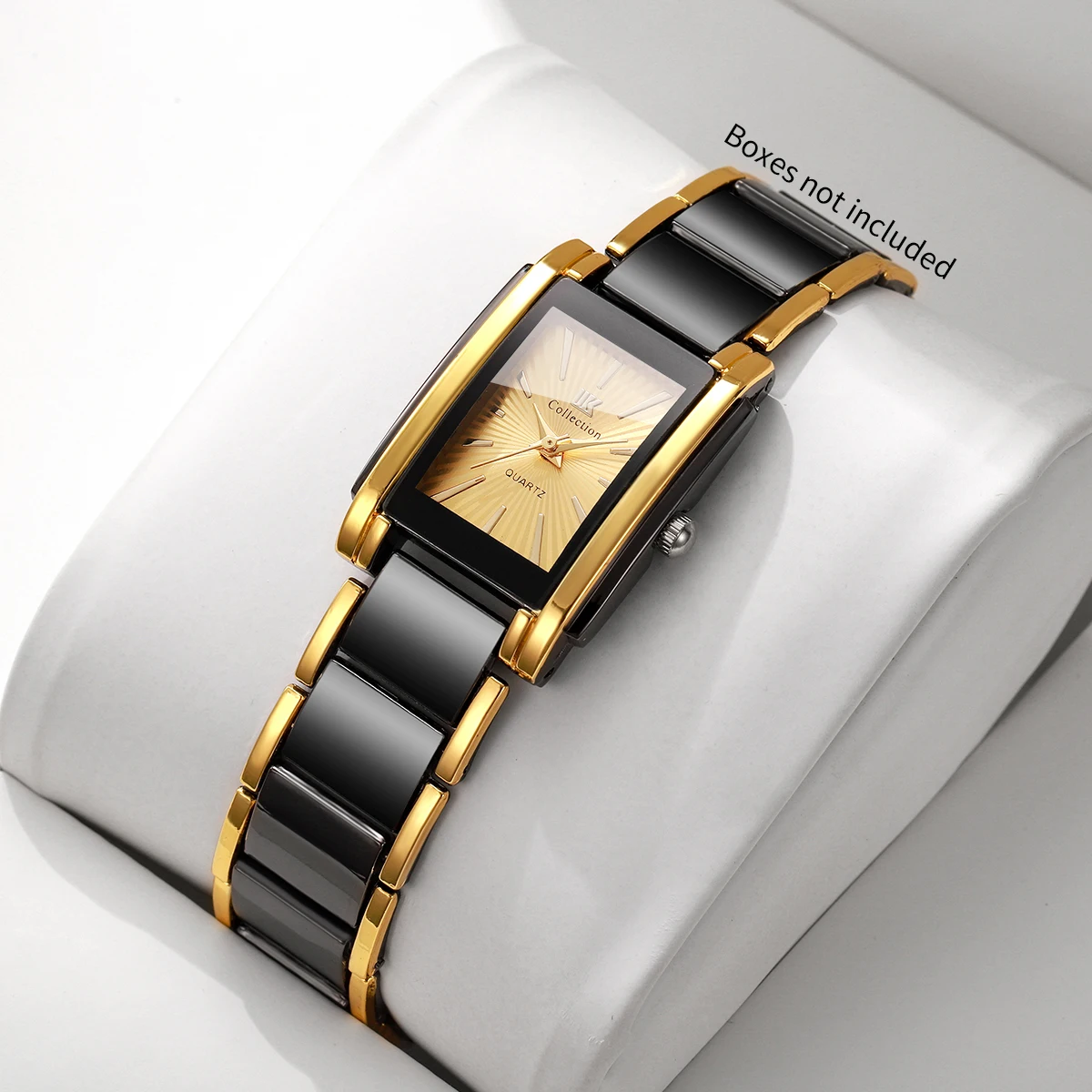 Wrap Ring Gold - Reloj de cuarzo para mujer con