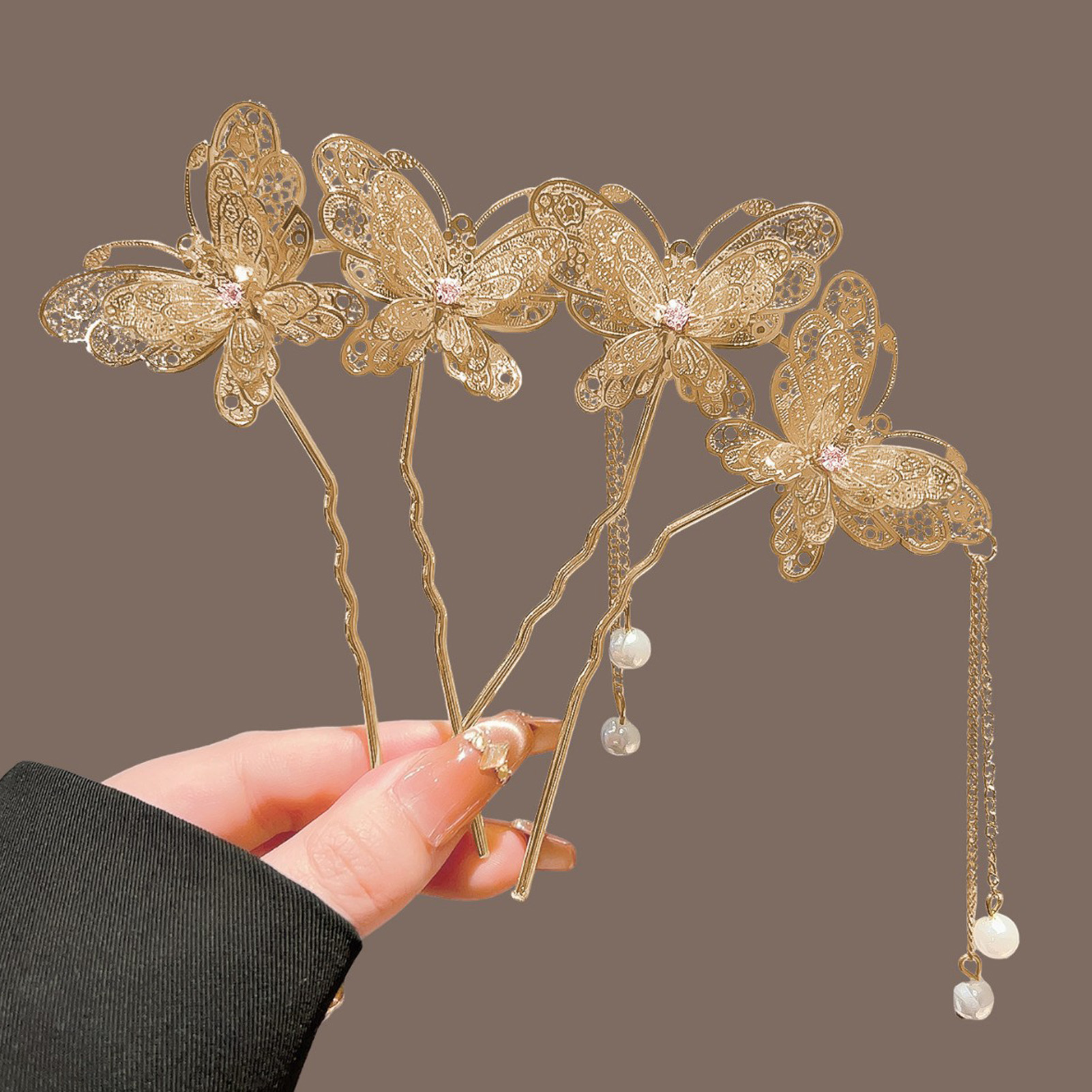 Women'S Accessories H&M - Horquilla de pelo con doble mariposa