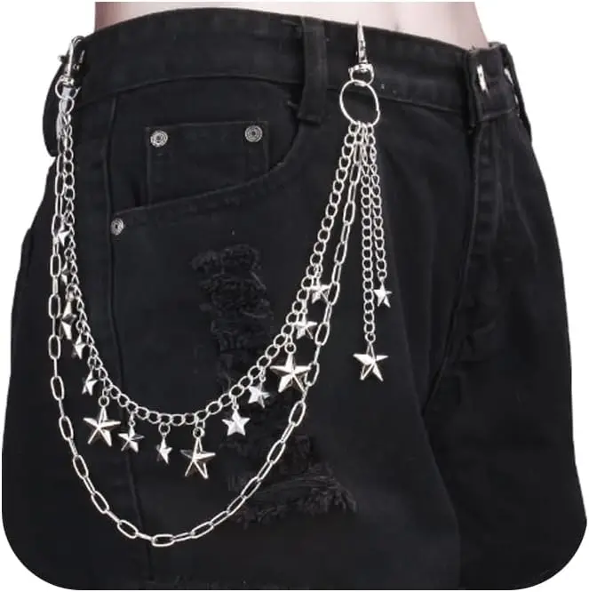 Women'S Jeans Accessories - Cadena de cintura de metal estilo