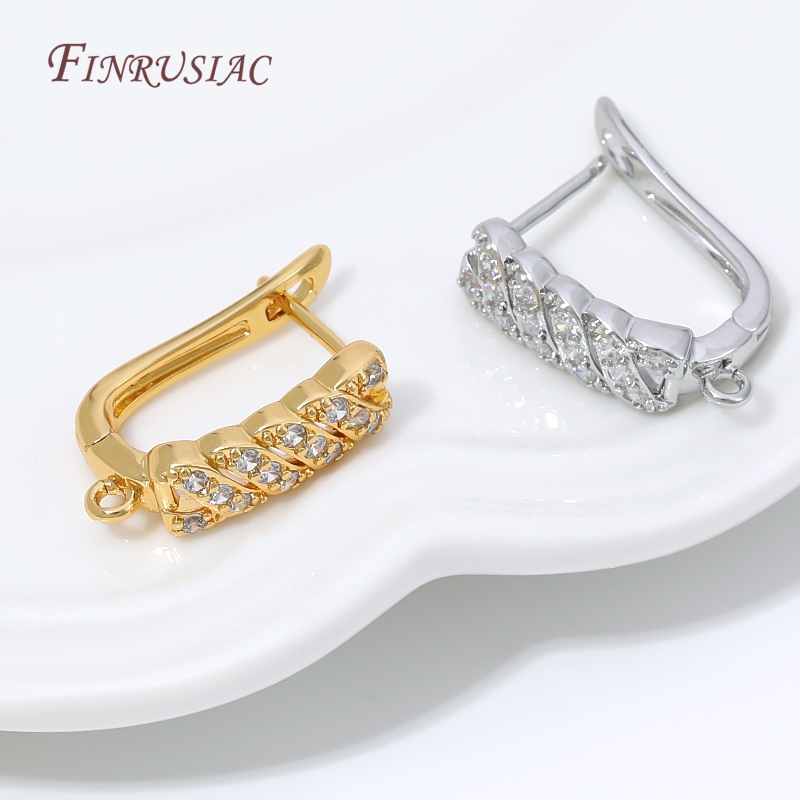 Wrap Ring Gold - Base de latón para pendientes con