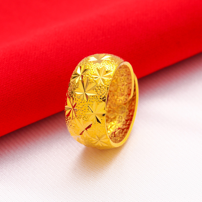 Anillo grande de 12mm de ancho - Wrap Ring Gold reseña y precio