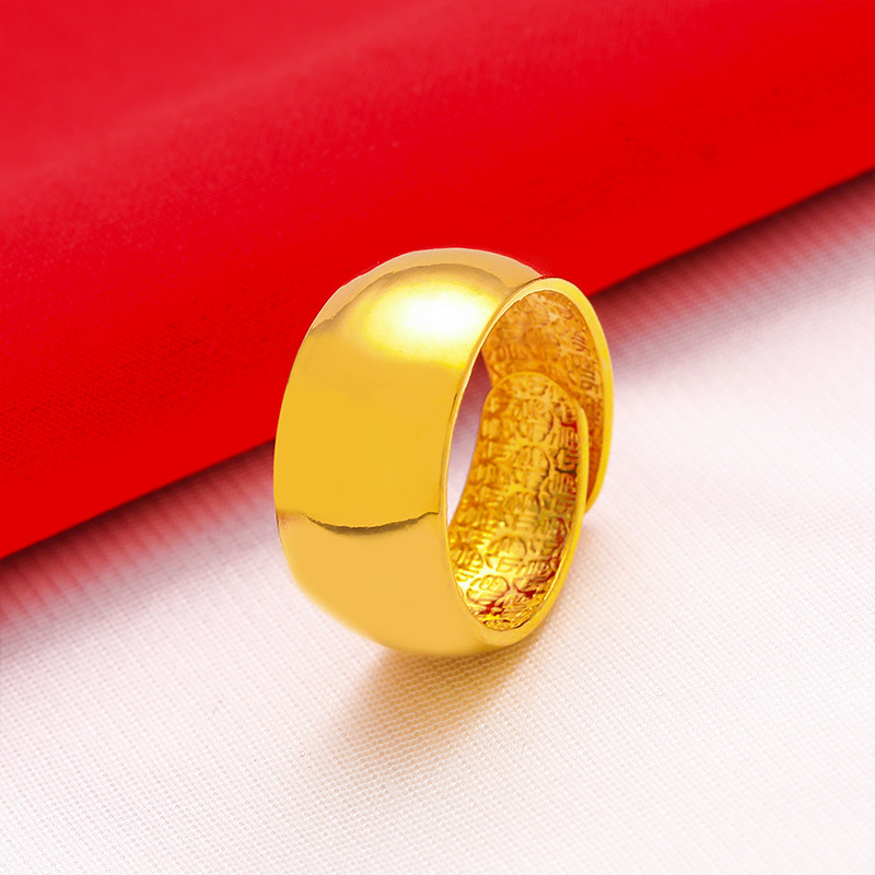 Anillo grande de 12mm de ancho - Wrap Ring Gold reseña y precio