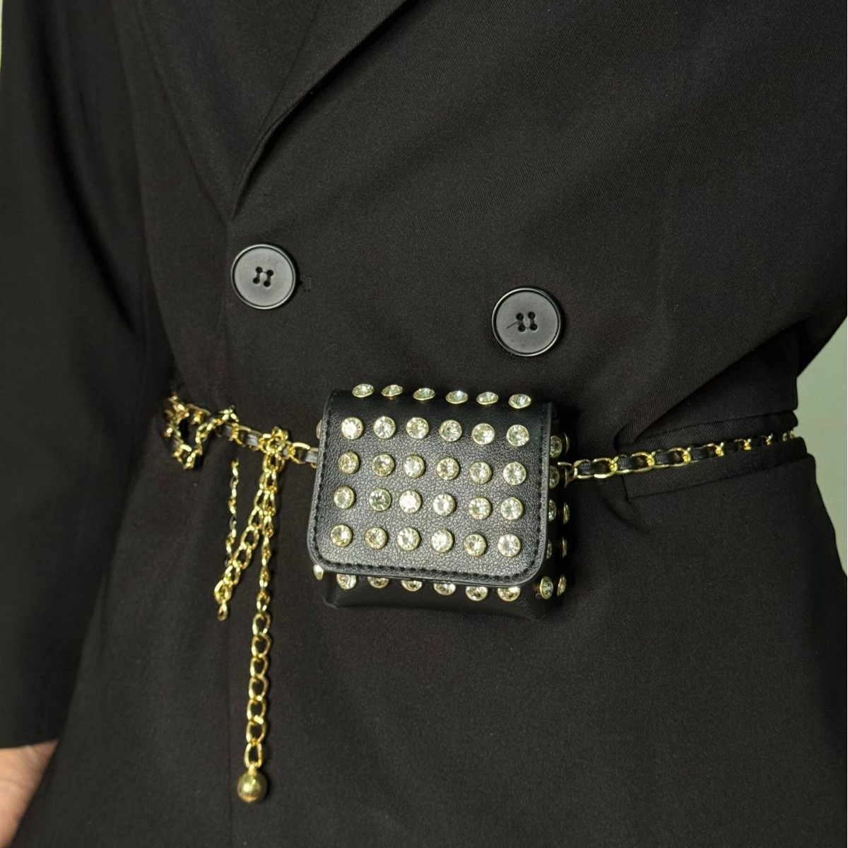 Mini riñonera con remaches a l - Women'S Jeans Accessories reseña y precio