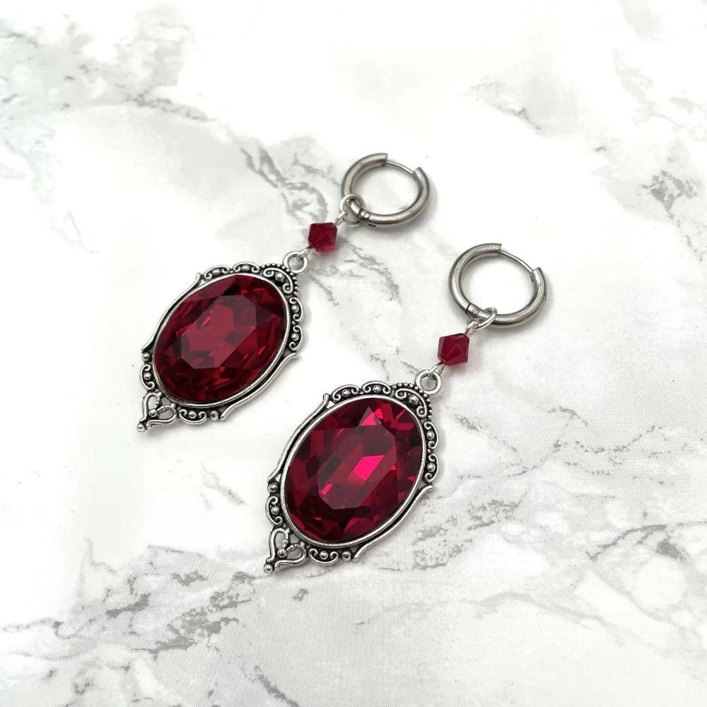 Pendientes de aro de cristal r - Women'S Victorian Accessories reseña y precio