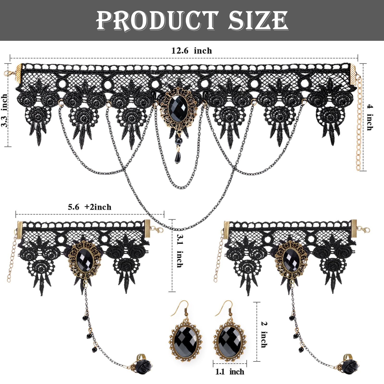 Accesorios de estilo gótico pa - Women'S Victorian Accessories reseña y precio
