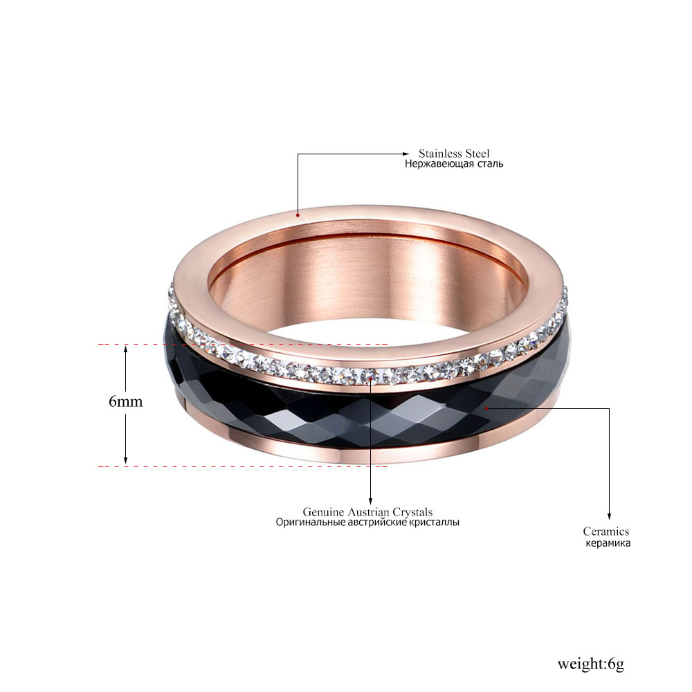 Anillos de cerámica blancos y  - Wrap Ring Gold reseña y precio