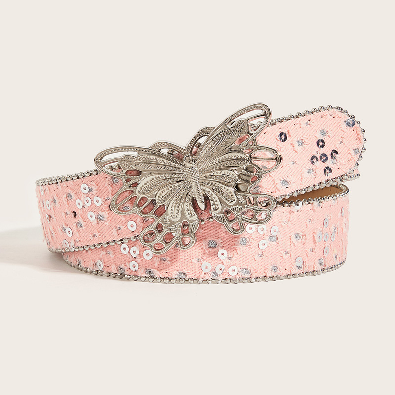 Cinturón de cuero de mariposa  - Women'S Jeans Accessories reseña y precio