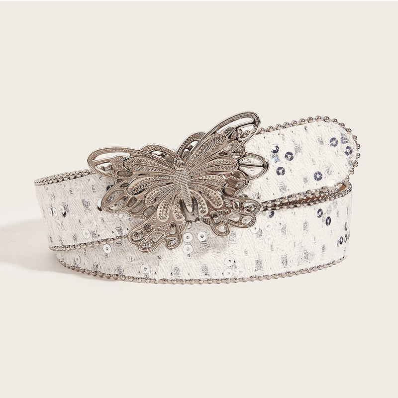 Cinturón de cuero de mariposa  - Women'S Jeans Accessories reseña y precio
