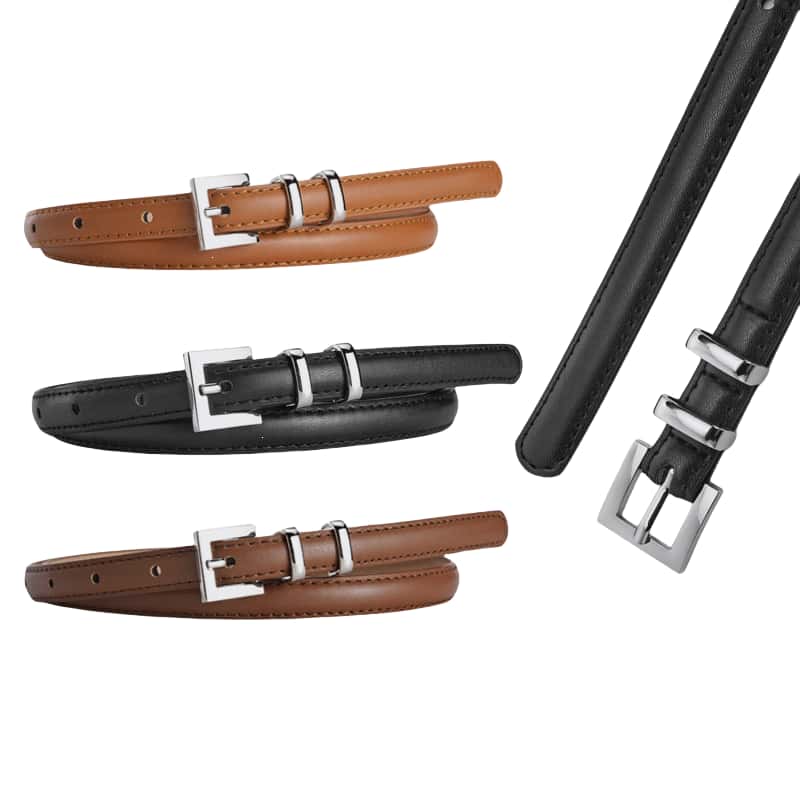 Cinturón fino de diseño Simple - Women'S Jeans Accessories reseña y precio