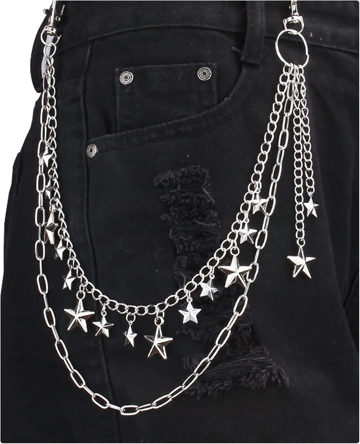 Cadena de cintura de metal est - Women'S Jeans Accessories reseña y precio