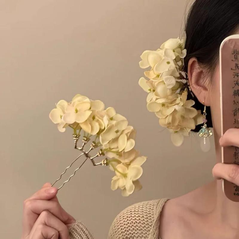 1 ud. Horquilla de pelo floral - Women'S Yellow Accessories reseña y precio